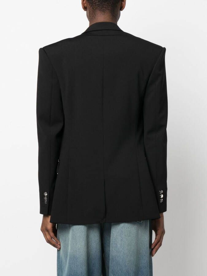 Balmain Jack met dubbele rij knopen Zwart