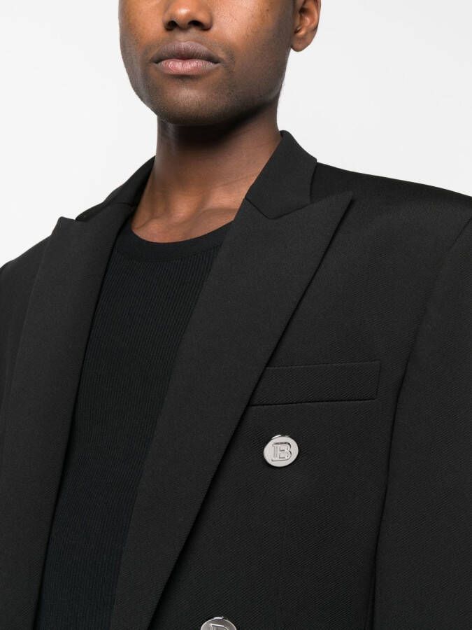 Balmain Jack met dubbele rij knopen Zwart