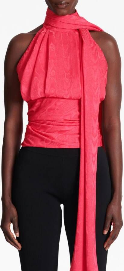 Balmain Gedrapeerde blouse Roze