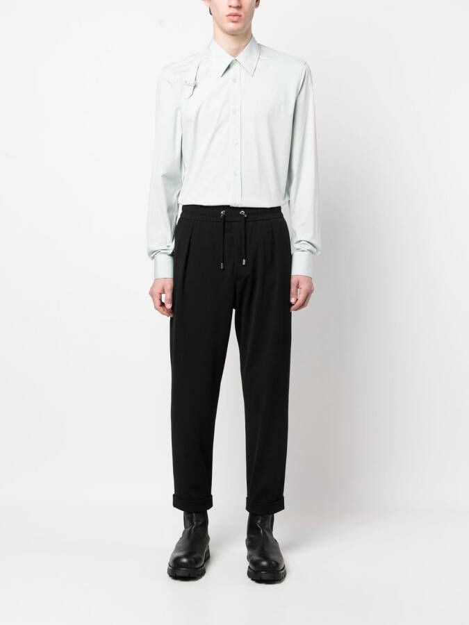 Balmain Broek met verlaagd kruis Zwart