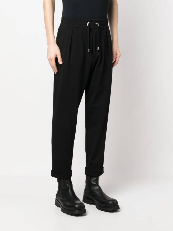 Balmain Broek met verlaagd kruis Zwart