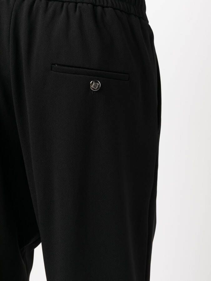 Balmain Broek met verlaagd kruis Zwart