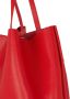Balmain Shopper Tas Emblème van korrelig leer Brown Red Dames - Thumbnail 6