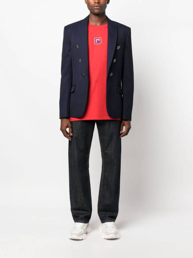 Balmain Blazer met dubbele rij knopen Blauw