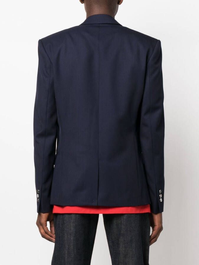Balmain Blazer met dubbele rij knopen Blauw