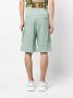 Balmain Bermuda shorts met logo-reliëf Groen - Thumbnail 4