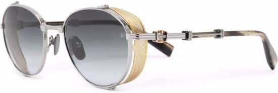 Balmain Eyewear 3d bril met goggle montuur Zilver