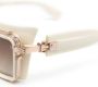 Balmain Eyewear Admirabel zonnebril met rechthoekig montuur Wit - Thumbnail 3