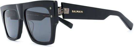Balmain Eyewear B-I zonnebril met vierkant montuur Zwart
