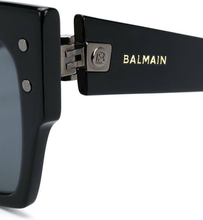 Balmain Eyewear B-I zonnebril met vierkant montuur Zwart