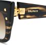 Balmain Eyewear B-II zonnebril met kattenoog montuur Bruin - Thumbnail 3