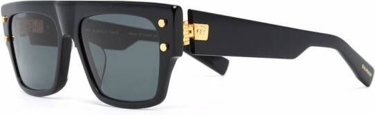 Balmain Eyewear B-III zonnebril met vierkant montuur Zwart