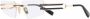 Balmain Eyewear Bril met rechthoekig montuur Goud - Thumbnail 2