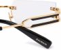 Balmain Eyewear Bril met rechthoekig montuur Goud - Thumbnail 3