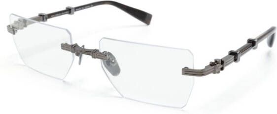 Balmain Eyewear Bril met rechthoekig montuur Zwart