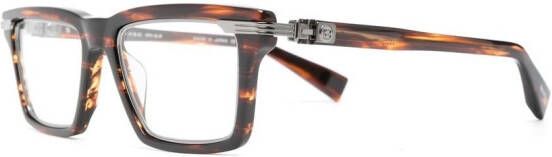 Balmain Eyewear Bril met vierkant montuur Bruin