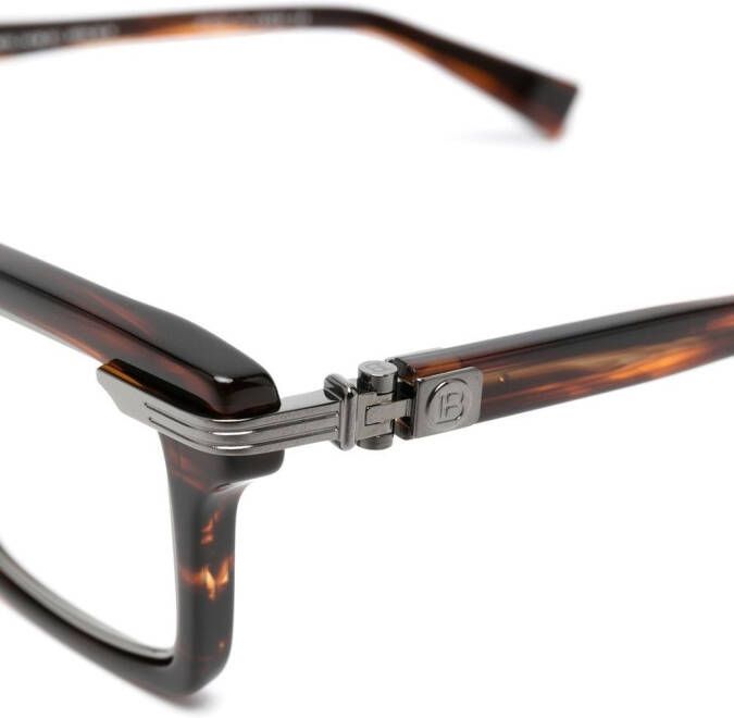 Balmain Eyewear Bril met vierkant montuur Bruin