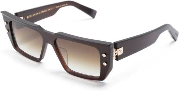 Balmain Eyewear Zonnebril met cat-eye montuur Bruin