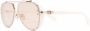 Balmain Eyewear Captaine zonnebril met piloten montuur Beige - Thumbnail 1