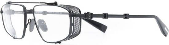Balmain Eyewear Bril met doorzichtig montuur Zwart