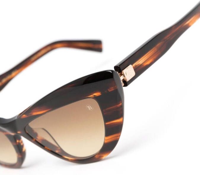 Balmain Eyewear Jolie cat-eye zonnebril Bruin
