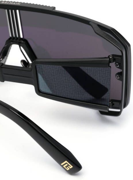 Balmain Eyewear Le Masque zonnebril met getinte glazen Zwart