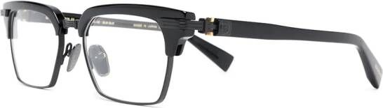 Balmain Eyewear Legion-II BPX113C bril met wayfarer montuur Zwart