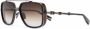 Balmain Eyewear Officier zonnebril met piloten montuur Bruin - Thumbnail 2