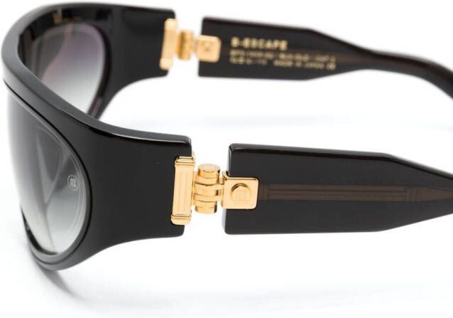 Balmain Eyewear Zonnebril met oversized montuur Zwart