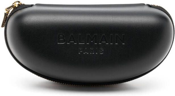 Balmain Eyewear Zonnebril met oversized montuur Zwart