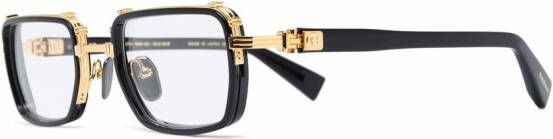 Balmain Eyewear Saint Jean bril met rechthoekig montuur Zwart