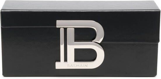 Balmain Eyewear Zonnebril met vierkant montuur Zwart