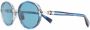 Balmain Eyewear Zonnebril met gegraveerd logo Blauw - Thumbnail 2