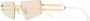 Balmain Eyewear Zonnebril met geometrisch montuur Goud - Thumbnail 2