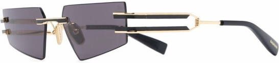 Balmain Eyewear Zonnebril met geometrisch montuur Zwart