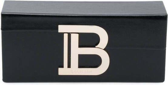 Balmain Eyewear Zonnebril met oversized montuur Zwart