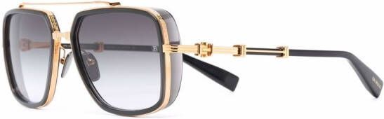 Balmain Eyewear Zonnebril met piloten montuur Goud