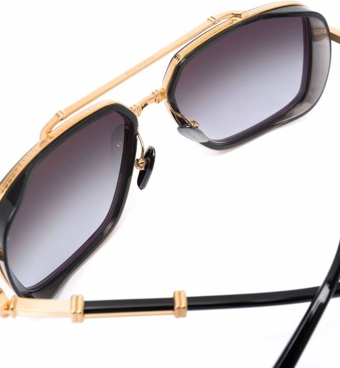 Balmain Eyewear Zonnebril met piloten montuur Goud