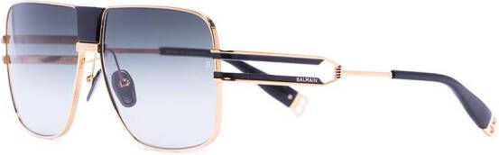 Balmain Eyewear Zonnebril met piloten montuur Goud