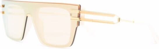 Balmain Eyewear Zonnebril met vierkant montuur Beige