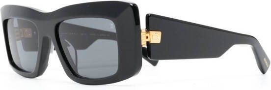 Balmain Eyewear Zonnebril met vierkant montuur Zwart