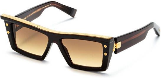 Balmain Eyewear Zonnebril met vierkant montuur Zwart