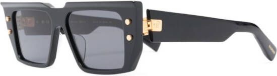 Balmain Eyewear Zonnebril met vierkant montuur Zwart