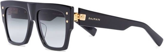 Balmain Eyewear Zonnebril met vierkant montuur Zwart