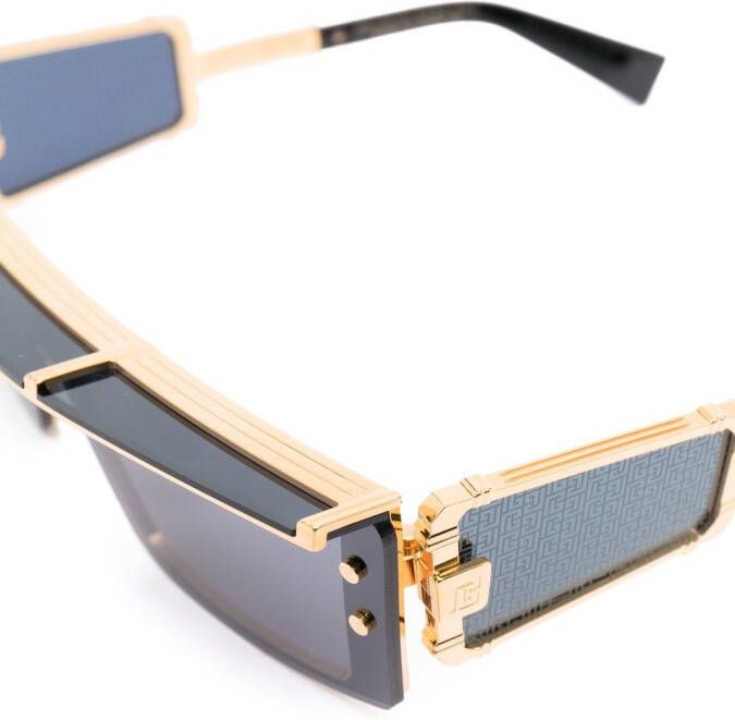 Balmain Eyewear Zonnebril met vierkant montuur Zwart