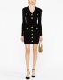 Balmain Ribgebreide mini-jurk Zwart - Thumbnail 2