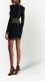 Balmain Mini-jurk met reliëf knoop Zwart - Thumbnail 4