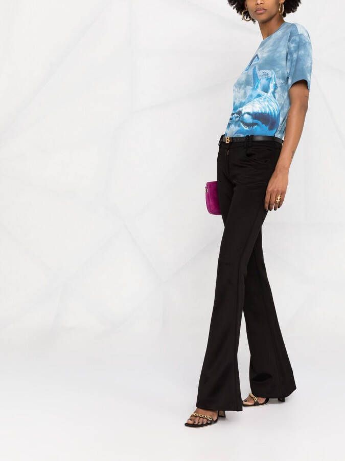 Balmain Flared pantalon Zwart