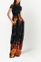 Balmain Fluwelen top Zwart - Thumbnail 2