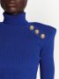 Balmain Gebreide trui met gouden knopen Blue Dames - Thumbnail 4